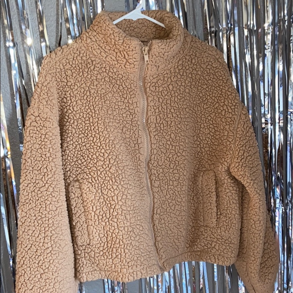 la hearts sherpa jacket